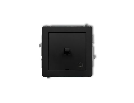 DECO Przycisk /dzwonek/ w stylu amerykańskim czarny mat 12DWPUS-4