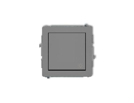 DECO Przycisk /światło/ szary mat 27DWP-5