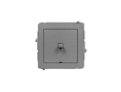 DECO Przycisk /dzwonek/ w stylu amerykańskim szary mat 27DWPUS-4