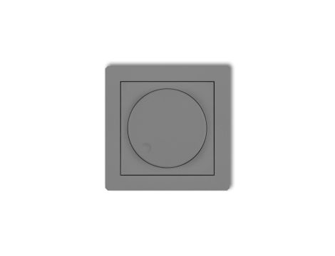 DECO Regulator elektroniczny oświetlenia przyciskowo-obrotowego szary mat 27DRO-1