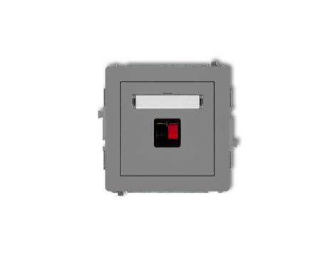 DECO Gniazdo głośnikowe pojedyncze szary mat 27DGG-1