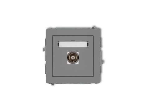 DECO Gniazdo pojedyncze BNC szary mat 27DGBNC-1