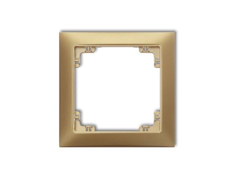 DECO Ramka uniwersalna pojedyncza z tworzywa DECO Soft złoty 29DRSO-1