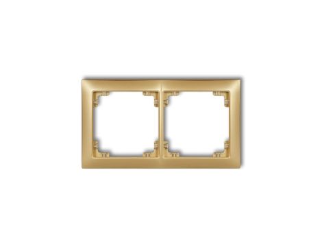 DECO Ramka uniwersalna podwójna z tworzywa DECO Soft złoty 29DRSO-2