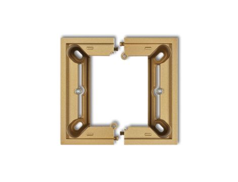 DECO Puszka natynkowa pojedyncza, składana DECO złoty 29DPU-1 PU-DE-06-01-29-00-00