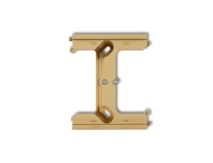 DECO Moduł rozszerzający puszkę natynkową pojedynczą, składaną do ramek wielokrotnych DECO złoty 29DPU-2