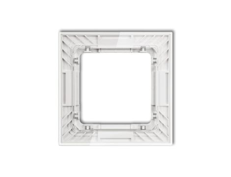 DECO Ramka uniwersalna pojedyncza transparentna DECO Art - efekt szkła (ramka: transparentna spód: biały) transparentny 52-0-DR