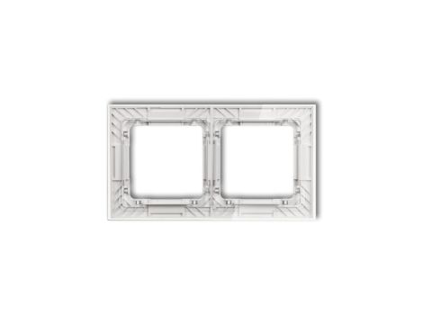 DECO Ramka uniwersalna podwójna transparentna DECO Art - efekt szkła (ramka: transparentna spód: biały) transparentny 52-0-DRS-