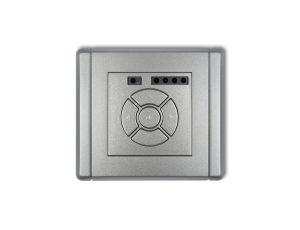 FLEXI Elektroniczny sterownik roletowy (sterowanie lokalne i pilotem, sterowanie strefą i podstrefą) srebrny metalik 7FSR-4
