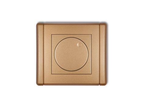 FLEXI Elektroniczny regulator oświetlenia przyciskowo-obrotowy do lamp LED złoty metalik 8FRO-2