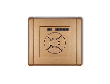 FLEXI Elektroniczny sterownik roletowy (przycisk centralny/dodatkowy) złoty metalik 8FSR-6