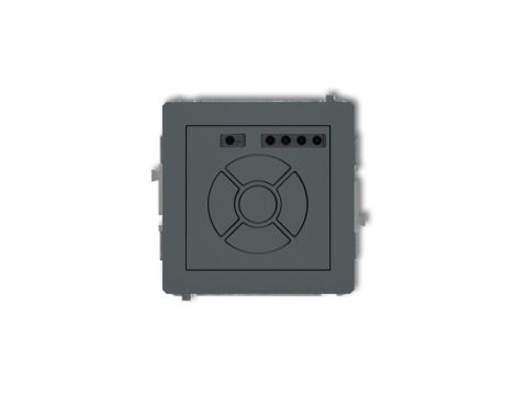 DECO Sterownik roletowy elektroniczny (przycisk strefowy) grafitowy mat 28DSR-5