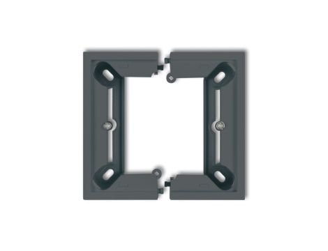 DECO Puszka natynkowa pojedyncza, składana DECO grafitowy mat 28DPU-1