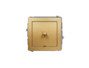 DECO Łącznik jednobiegunowy w stylu amerykańskim złoty 29DWPUS-1