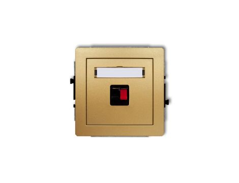 DECO Gniazdo głośnikowe pojedyncze złoty 29DGG-1