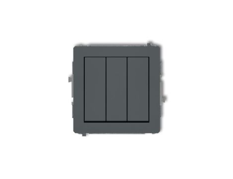 DECO Łącznik potrójnego grafitowy mat 28DWP-7