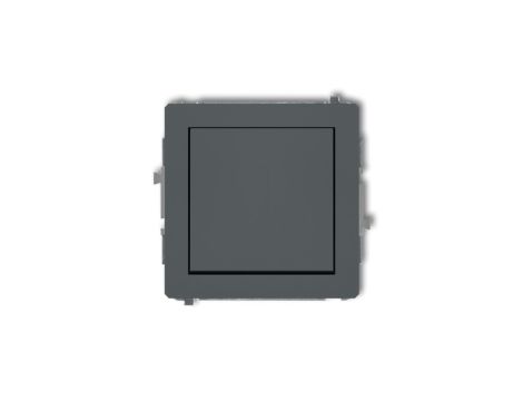 DECO Przycisk jednobiegunowy (jeden klawisz, bez piktogramu) grafitowy mat 28DWP-4.1