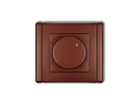 FLEXI Elektroniczny regulator oświetlenia przyciskowo-obrotowy do lamp LED brązowy metalik 9FRO-2