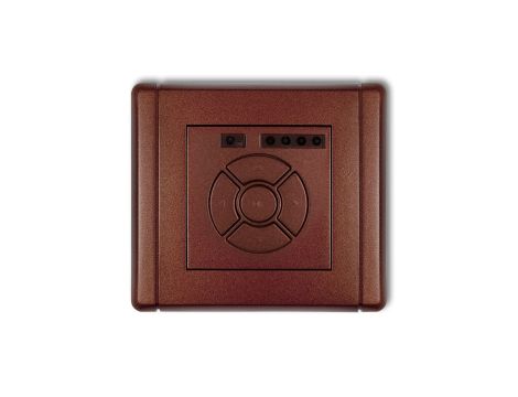 FLEXI Elektroniczny sterownik roletowy (sterowanie lokalne i pilotem, sterowanie strefą) brązowy metalik 9FSR-3