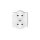 DECO Soft Gniazdo podwójne b/u do ramki biały DGPRSO-2p