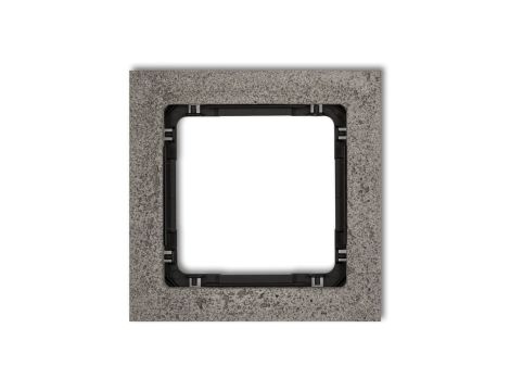 DECO Ramka uniwersalna pojedyncza - beton (ramka: ciemnoszary spód: czarny) ciemny szary 28-12-DRB-1