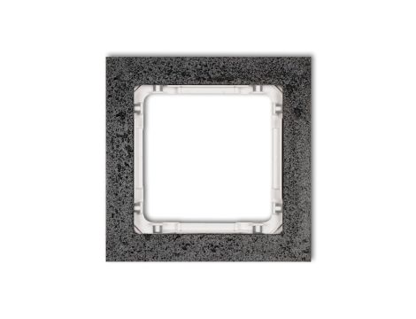 DECO Ramka uniwersalna pojedyncza - beton (ramka: antracytowa spód: biały) antracyt 11-0-DRB-1