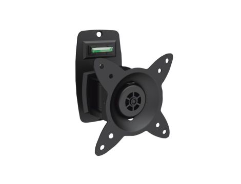 Uchwyt ścienny pojedynczy 1xLCD max 27 cali max obciążenie 15kg obrotowy 360st(PIVOT) poziomnica DA-90350