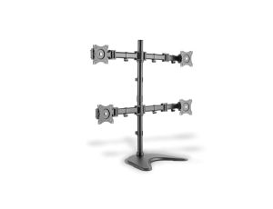 Stojak biurkowy poczwórny 4xLCD max 27 cali max obciążenie 8kg uchylno-obrotowy 360st(PIVOT) DA-90364