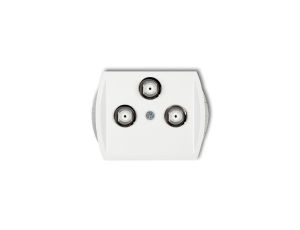 TREND Gniazdo multimedialne 3F DATA (Vectra) biały GMV