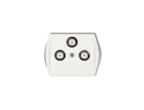 TREND Gniazdo multimedialne 3F DATA (Vectra) biały GMV