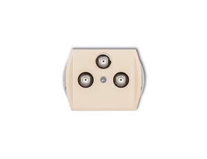 TREND Gniazdo multimedialne 3F DATA (UPC) beżowy 1GMU