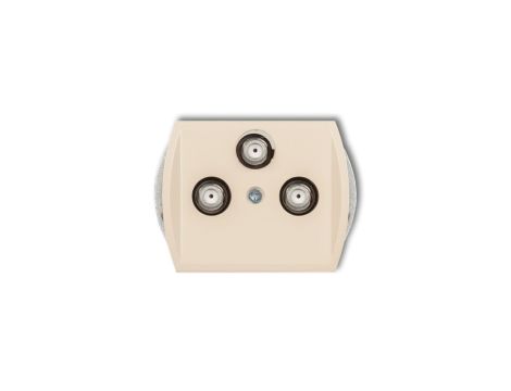 TREND Gniazdo multimedialne 3F DATA (Vectra) beżowy 1GMV