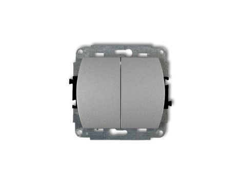 TREND Przycisk dwubiegunowy srebrny metalik 7WP-44.2