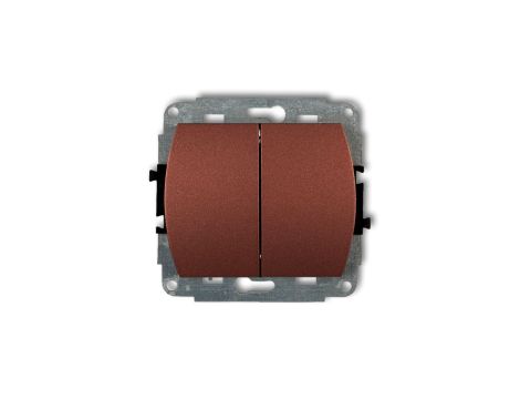TREND Przycisk dwubiegunowy brązowy metalik 9WP-44.2