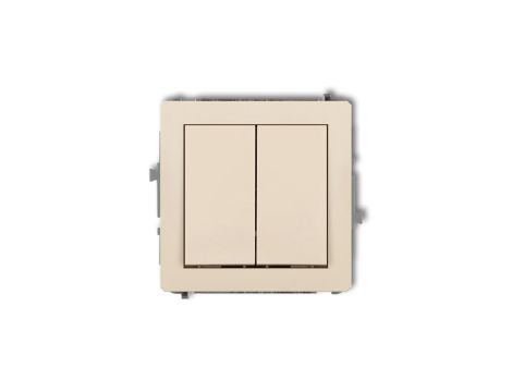 DECO Przycisk dwubiegunowy beżowy 1DWP-44.2