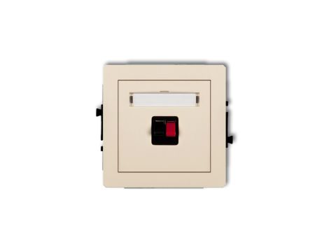 DECO Gniazdo głośnikowe pojedyncze beżowy 1DGG-1