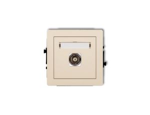 DECO Gniazdo pojedyncze BNC beżowy 1DGBNC-1