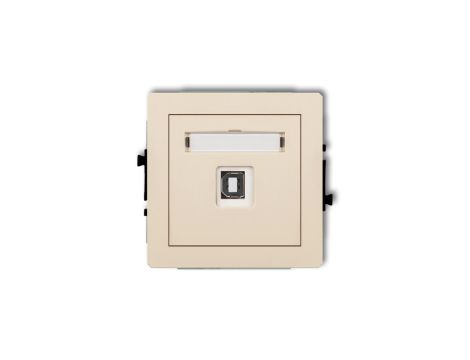 DECO Gniazdo pojedyncze USB-AB beżowy 1DGUSB-3