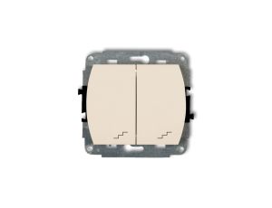 TREND Łącznik podwójny schodowy beżowy 1WP-33