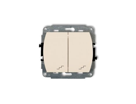 TREND Łącznik podwójny schodowy beżowy 1WP-33