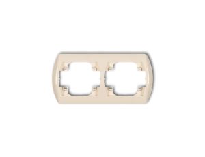 TREND Ramka pozioma podwójna beżowy 1RH-2