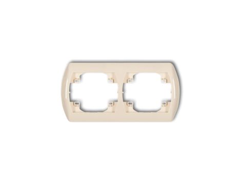 TREND Ramka pozioma podwójna beżowy 1RH-2