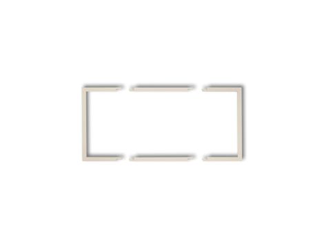 Ramka wypełniająca podwójna serii DECO beżowy 1DRW-2