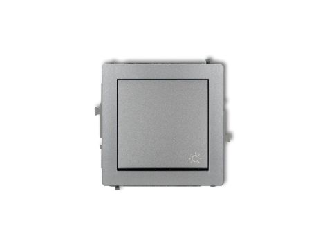 DECO Przycisk /światło/ srebrny metalik 7DWP-5