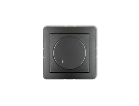 DECO Ściemniacz elektroniczny przyciskowo-obrotowy do lamp LED srebrny metalik 7DRO-2