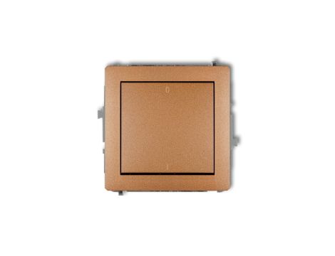 DECO Łącznik dwubiegunowy złoty metalik 8DWP-9