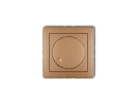 DECO Ściemniacz elektroniczny przyciskowo-obrotowy do lamp LED złoty metalik 8DRO-2