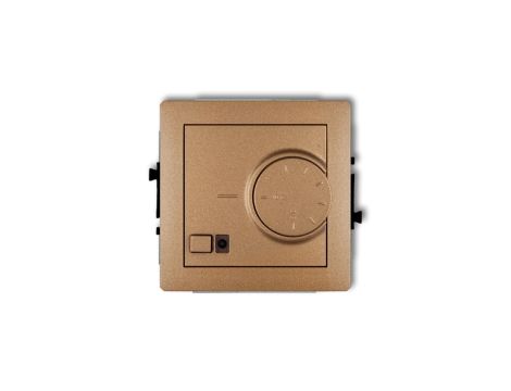 DECO Regulator temperatury elektroniczny z czujnikiem podpodłogowym złoty metalik 8DRT-1