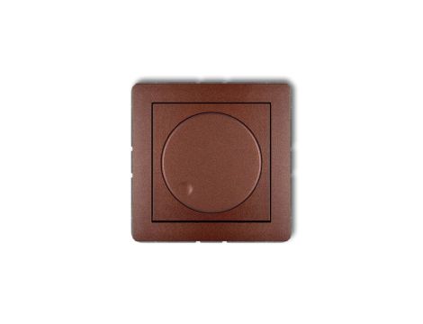 DECO Ściemniacz elektroniczny przyciskowo-obrotowy do lamp LED brązowy metalik 9DRO-2