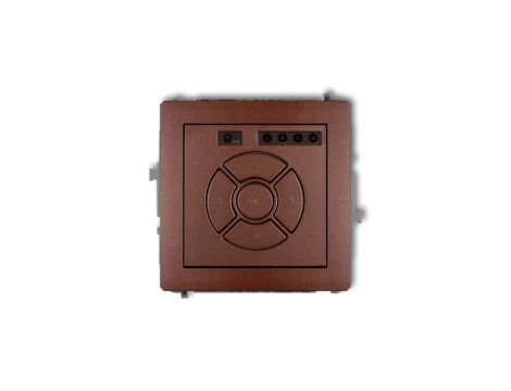 DECO Sterownik roletowy elektroniczny (przycisk strefowy) brązowy metalik 9DSR-5
